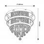 RABALUX Pallas 2237 LED 32 W + E14 3 x 40 W Luster - slika 2