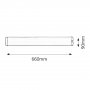 RABALUX Soft 2329 G13 T8 18 W Zidna lampa - slika 2