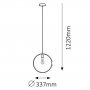 RABALUX Levi 2568 E27 60 W Visilica - slika 2