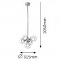 RABALUX Briella 2623 G9 5 x 28 W Visilica - slika 2