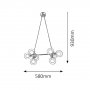 RABALUX Briella 2624 G9 8 x 28 W Visilica - slika 2