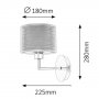 RABALUX Anastasia 2628 E27 60 W Zidna lampa - slika 2