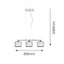 RABALUX Anastasia 2630 E27 3 x 60 W Visilica - slika 2