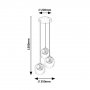 RABALUX Peyton 72063 E14 3 x 15 W Visilica - slika 2