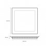 PROSTO LED ugradna panel lampa 6W toplo bela LUP-P-6/WW - slika 2