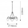 RABALUX Annabella 8633 E27, E14 Luster - slika 2