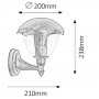 RABALUX Miami 8671 E27 Zidna lampa - slika 2