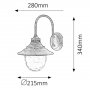 RABALUX Barcelona 8677 E27 Zidna lampa - slika 2