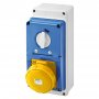 GEWISS Zaštitna sklopka GW67246N 3P+E 63A 100-130V, IP67 plavo-bela - slika 1
