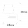 OPVIQ Zidna lampa Profil 4655 - slika 3