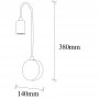 OPVIQ Zidna lampa Baston 3282 - slika 3