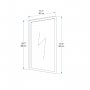HANAH HOME Ogledalo Aren Light Walnut - slika 3