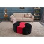 Atelier del Sofa Tabure Alya Puf Black Red - slika 2