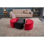 Atelier del Sofa Tabure Alya Puf Red Black - slika 3