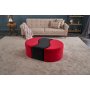 Atelier del Sofa Tabure Alya Puf Red Black - slika 1