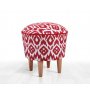 Atelier del Sofa Tabure Cor Red White - slika 1