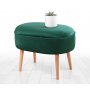 Atelier del Sofa Tabure Moile Green - slika 2