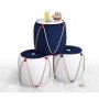 Atelier del Sofa Tabure Fora v3 Blue White - slika 4