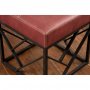 Atelier del Sofa Tabure Koza Metal Ayaklı Claret Red - slika 3