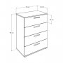 HANAH HOME Komoda SFN 540 BB 1 - slika 5