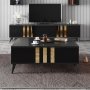 HANAH HOME Sto za dnevnu sobu Gold Anthracite Black - slika 3