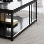 HANAH HOME Sto za dnevnu sobu Zenn Anthracite Black - slika 5