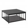 HANAH HOME Sto za dnevnu sobu Zenn Anthracite Black - slika 1