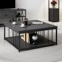 HANAH HOME Sto za dnevnu sobu Zenn Anthracite Black - slika 2