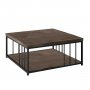 HANAH HOME Sto za dnevnu sobu Zenn Walnut Black - slika 1