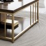 HANAH HOME Sto za dnevnu sobu Zenn Walnut Gold - slika 5
