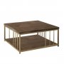 HANAH HOME Sto za dnevnu sobu Zenn Walnut Gold - slika 1