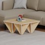 HANAH HOME Sto za dnevnu sobu Diamond Oak White - slika 1