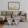 HANAH HOME Sto za dnevnu sobu Diamond White Anthracite - slika 3