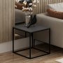 HANAH HOME Sto za dnevnu sobu Basak Anthracite - slika 2