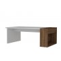 HANAH HOME Sto za dnevnu sobu View White Walnut - slika 1