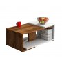 HANAH HOME Sto za dnevnu sobu Modern White Walnut - slika 1