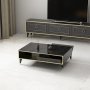 HANAH HOME Sto za dnevnu sobu Vals Black Gold - slika 3
