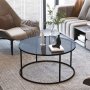 HANAH HOME Sto za dnevnu sobu Startis Black 60 - slika 2