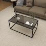 HANAH HOME Sto za dnevnu sobu Lizbon Smoked Glass - slika 3
