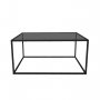 HANAH HOME Sto za dnevnu sobu Lizbon Smoked Glass - slika 1