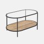 HANAH HOME Sto za dnevnu sobu Tini Smoked Atlantic Pine - slika 1
