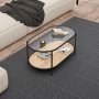 HANAH HOME Sto za dnevnu sobu Tini Smoked Atlantic Pine - slika 2