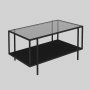 HANAH HOME Sto za dnevnu sobu Espa Smoked Black - slika 1