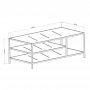 HANAH HOME Sto za dnevnu sobu Milano Black - slika 4