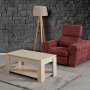 HANAH HOME Sto za dnevnu sobu Shelf Light Oak - slika 2