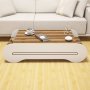 HANAH HOME Sto za dnevnu sobu Cool Walnut White - slika 3