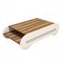 HANAH HOME Sto za dnevnu sobu Cool Walnut White - slika 1