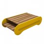HANAH HOME Sto za dnevnu sobu Cool Walnut Yellow - slika 1