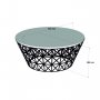 HANAH HOME Sto za dnevnu sobu Stil Metal Ferforje Walnut - slika 5