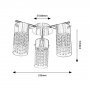 RABALUX Niagara 2195 E14 3 x 40 W - slika 2